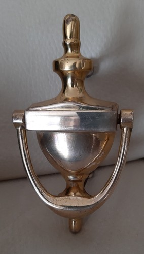Brass door knocker vintage - brass,