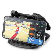 Car Mobile Phone Holder Dashboard Dash Mount 360° Rotating Non-Slip Mat Black