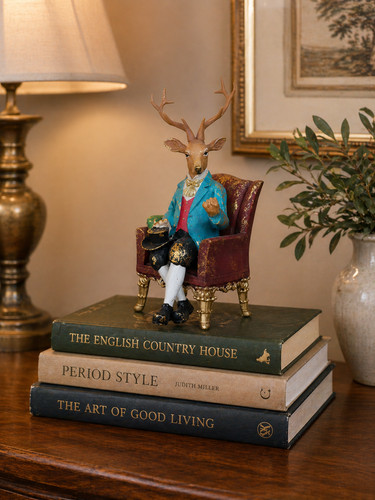Gentleman deer ornament - gentleman, in