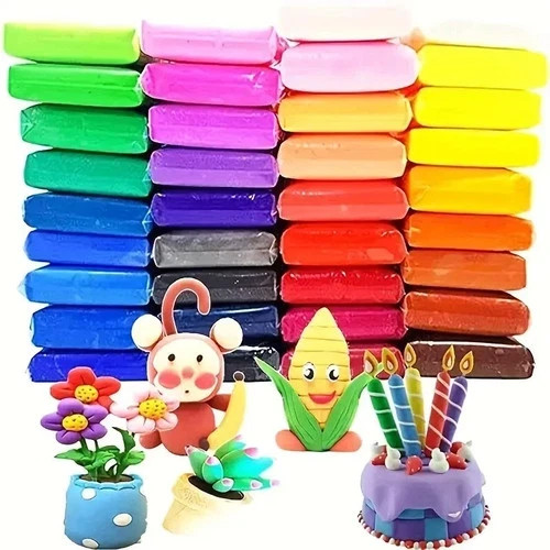 Colors air dry clay with - colors, 3