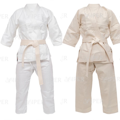 White judo suit student - judo,