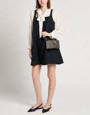 RRP€2950 DOLCE & GABBANA Leather Crossbody Bag Silver Metallic Made in Italy