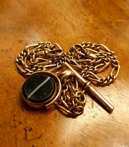 Rolled gold pocket watch - gold,
