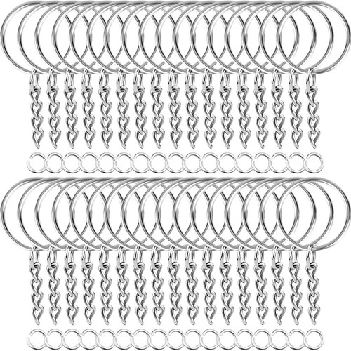 100keyring with chain and - with,
