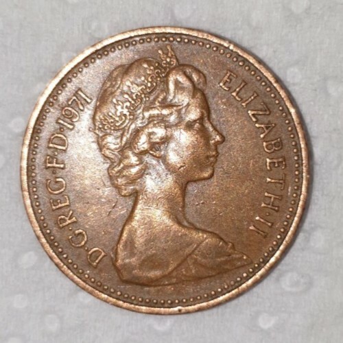 New pence two coin - pence,