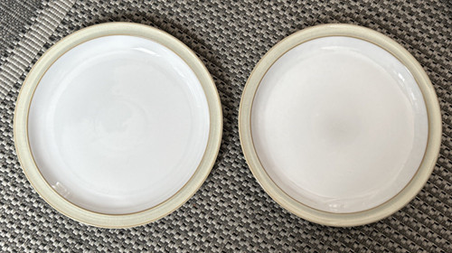 Denby linen dinner plates - linen,
