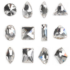 Crystal Clear Color Different Shape and Size Sew on Rhinestones DIY Sewing Beads