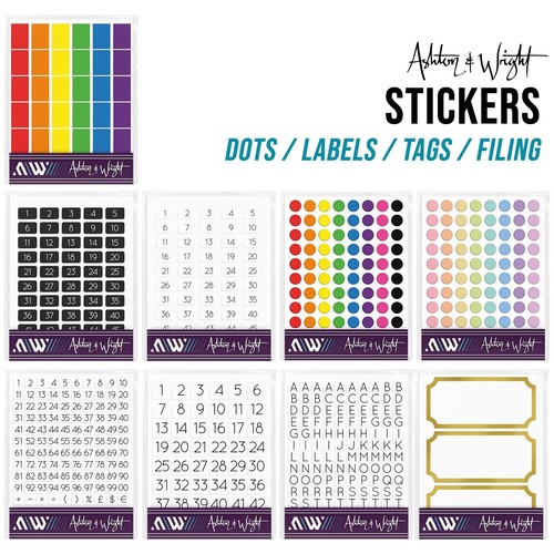Stickers dots labels - aw,