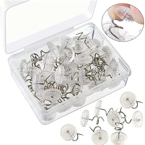 50x clear heads twist pins - 50x,