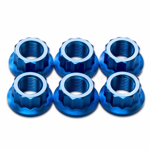 Blue titanium rear sprocket - 6x,