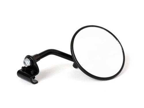 Black legshield mirror vespa - black,