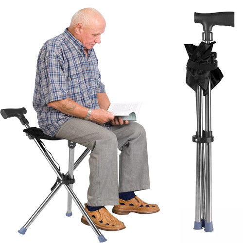 Folding portable walking stick - walking,