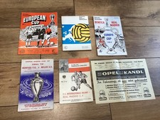 EUROPEAN CUP FINALS 1960/ 61/62/63/64   ALL IN EXCELLENT/  VERY GOOD COND