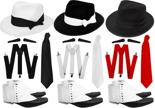 Gangster hat braces - hat, spats