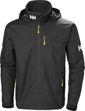 Helly Hansen Crew Hooded Jacket Mens 33875-990 Black S M L Brand New With Tags