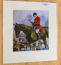 THE HUNTSMAN - `Snaffles`; MOUNTED FOX-HUNTING PRINT. COUNTRY PURSUITS