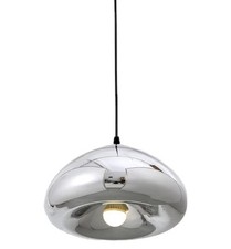Modern Minimalist Hanging Lights Chandelier Glass Pendant Light E27 Silver Dome