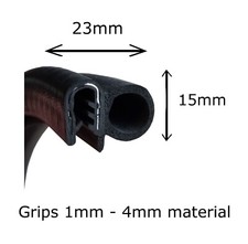 Ifor Williams Horse Trailer HB 505/510 Horsebox Rear Door Rubber Seal Per Metre