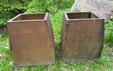 Antique clay chimney caps or