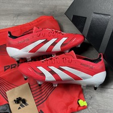 Adidas Predator Elite SG Football Boots ‘Red / White’ - Size UK 9.5 / EU 44
