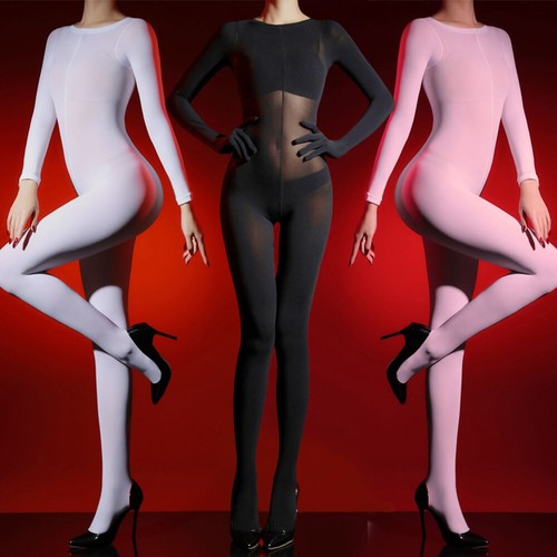 Women sheer velvet catsuit - sheer,