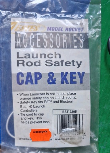 Estes model rocket - launch, rod