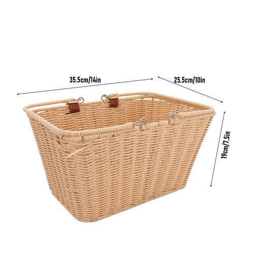 Bike basket wicker - basket,
