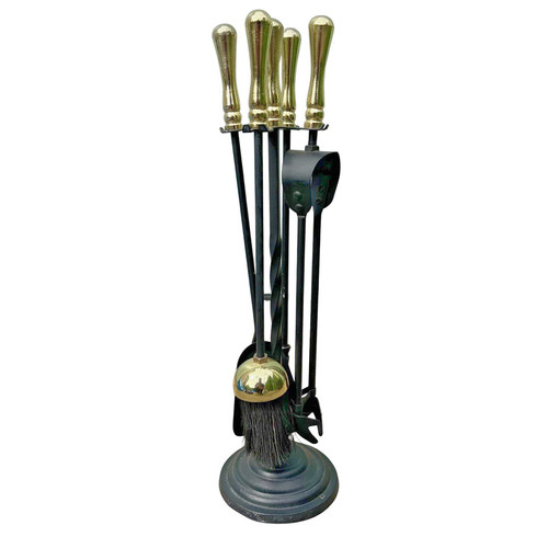 Fire companion set - black, brass