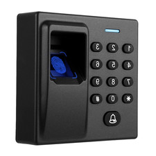 Access Control System Keypad Fingerprint Card Reader Password Black DC12V HOT