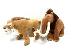 Posh Paws Diego And Manny Mammoth Saber Tooth Tiger Soft Toys Plush Ice Age 3
