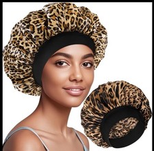 Leopard Print Bonnet for Women