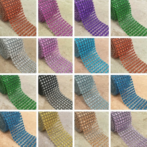 Diamante mesh ribbon - ribbon, 8