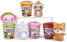 NEW OFFICIAL 7" KAWAII KUTIES IN NOODLE POT PLUSH ANIMAL RAMEN SOFT TOYS INSIDE
