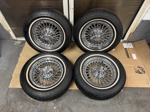 Jaguar wire wheels 15x5 - wheels, curly