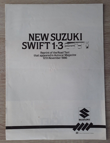Suzuki swift gti brochure - suzuki,