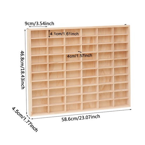 Grids wooden display - wooden, case