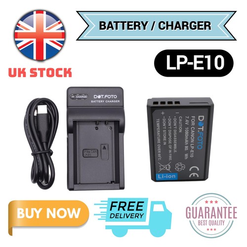 E10 battery charger - lp-e10, for
