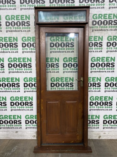 Hardwood timber back door - back,