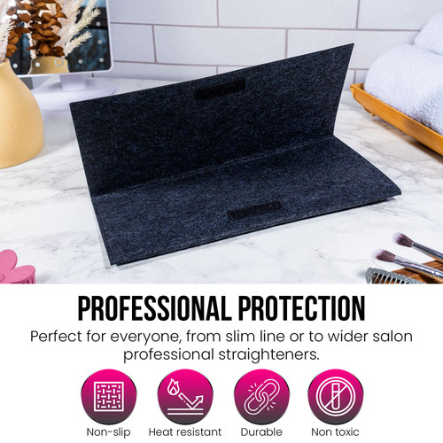 Hair straightener safety mat - hair,