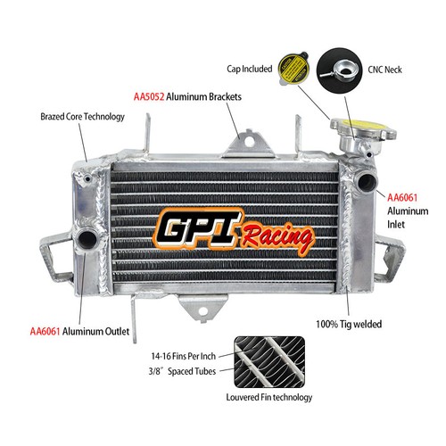 Aluminum radiator for yamaha - aluminum,
