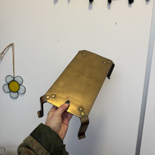 Antique large brass trivet - brass,