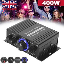 40W Power Digital Amplifier HIFI Mini Stereo Audio AMP FM Mic Home Car