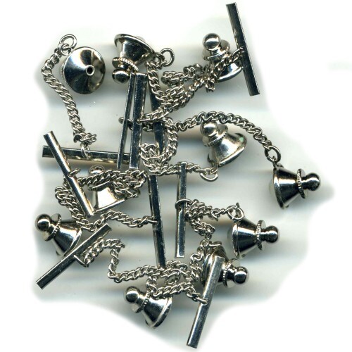 Tie tack backs p - tack, silver