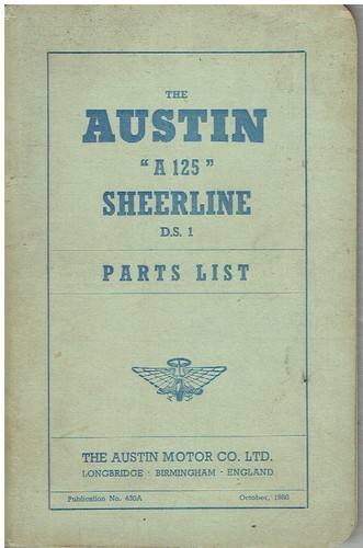 Austin a125 sheerline - a125, ds1