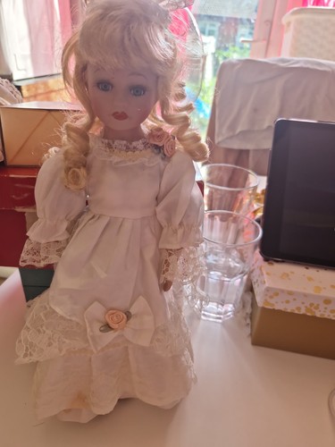 Porcelain doll - porcelain,