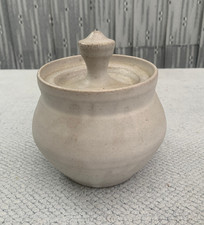 Hand Thrown Studio Pottery Storage  Jar & Lid, HD Initials