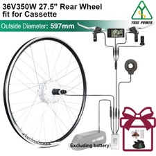 Hub Motor 36V 27.5" Rear Cassette Motor Bicycle E-Bike Hub Conversion Kit