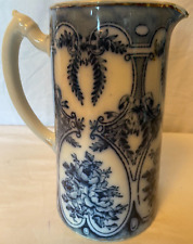 S Johnson Ltd Britannia Pottery c1920s  Blue & White Imari-style jug 8" No202311