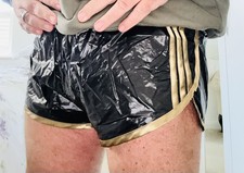 Fabulous gloss PU nylon short