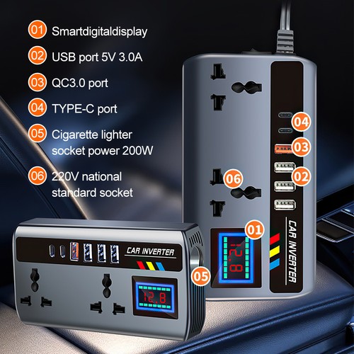 200w car inverter converter - 200w,